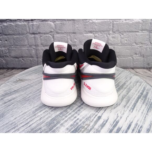 Nike Kyrie 8 GS White/University Red/Black/Wolf Grey Size 6.5Y New In Box - Picture 7 of 11